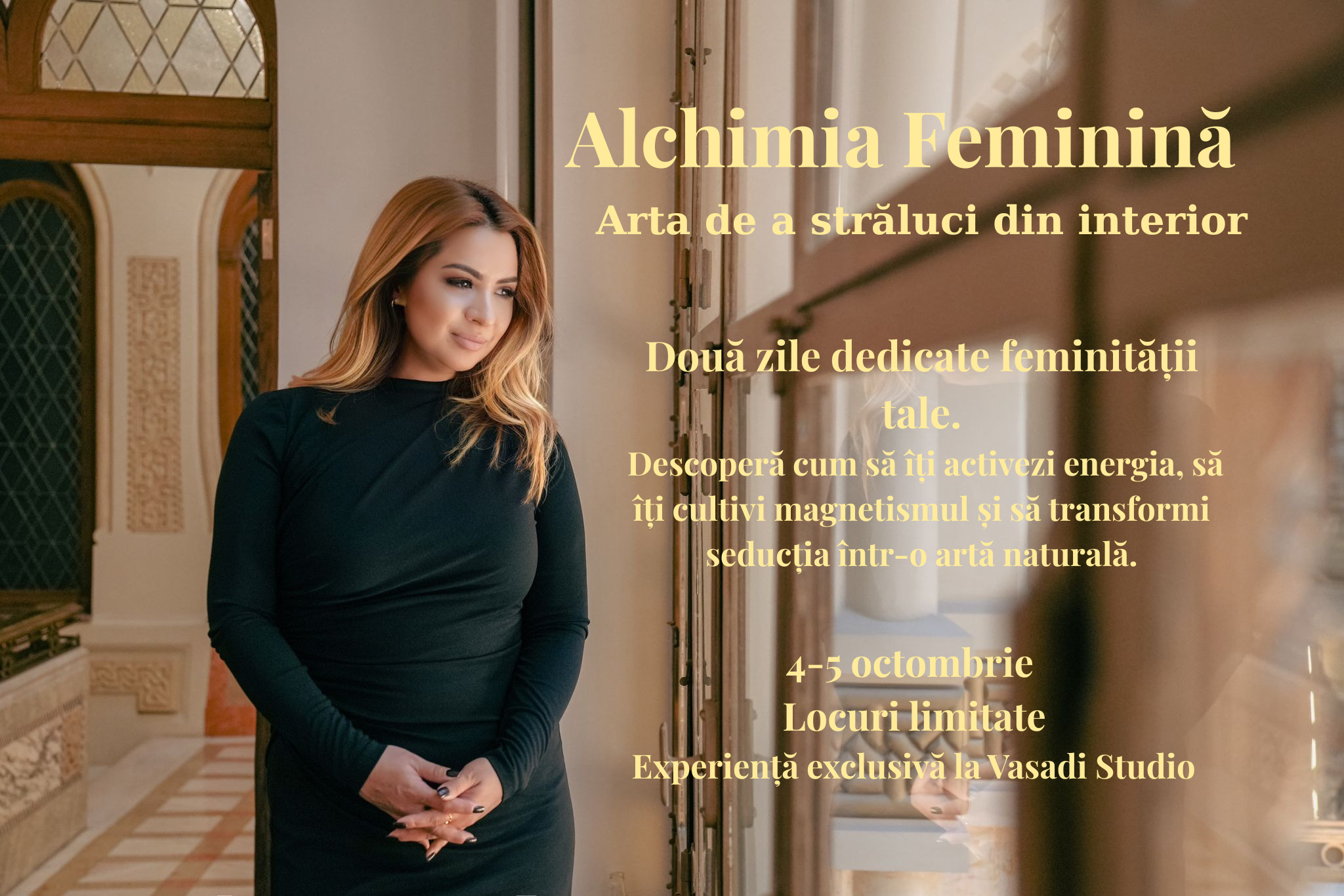 Afiș workshop Alchimia Feminină